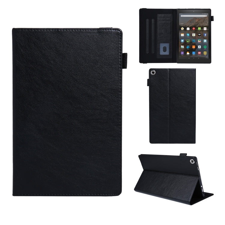For Amazon Kindle Fire HD10 2017/2019 Extraordinary Series Smart Leather Tablet Case(Black) - Amazon by PMC TechLife | Online Shopping South Africa | PMC TechLife | Buy Now Pay Later Mobicred