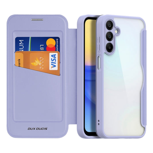 For Samsung Galaxy A15 5G DUX DUCIS Skin X Pro Series PC + TPU Phone Leather Case(Purple) - Galaxy Phone Cases by DUX DUCIS | Online Shopping South Africa | PMC Jewellery | Buy Now Pay Later Mobicred