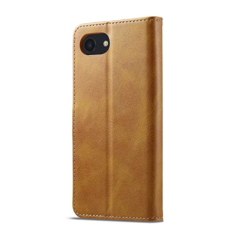 LC.IMEEKE Calf Texture Horizontal Flip Leather Case For iPhone SE 2024(Yellow) - More iPhone Cases by LC.IMEEKE | Online Shopping South Africa | PMC Jewellery | Buy Now Pay Later Mobicred
