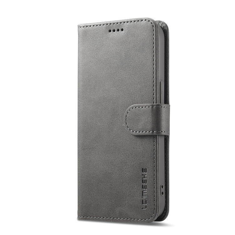 LC.IMEEKE Calf Texture Horizontal Flip Leather Case For iPhone SE 2024(Grey) - More iPhone Cases by LC.IMEEKE | Online Shopping South Africa | PMC Jewellery | Buy Now Pay Later Mobicred