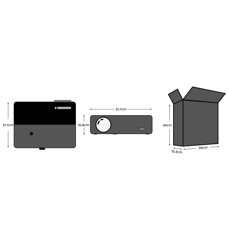 D4000 1080P HD Home Portable LED Projector WiFi Same Screen Version(UK Plug) - LED Projector by PMC TechLife | Online Shopping South Africa | PMC TechLife | Buy Now Pay Later Mobicred