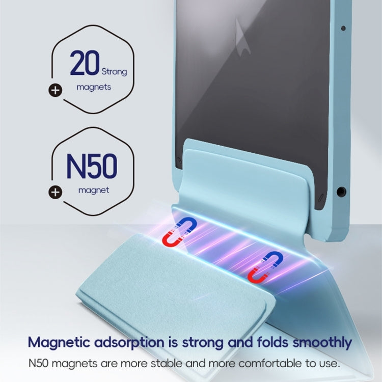 For iPad 2025 / 2022 ZGA Tri-Fold Voltage Smart Leather Tablet Case(Black) - free shipping - PMc TechLife - Order now!