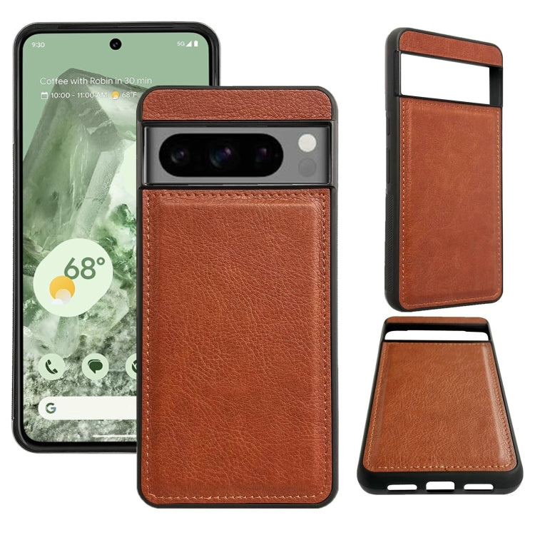 For Google Pixel 7a Multifunctional 7-Card Wallet Leather Phone Case(Brown) - Google Cases by PMC TechLife | Online Shopping South Africa | PMC TechLife | Buy Now Pay Later Mobicred