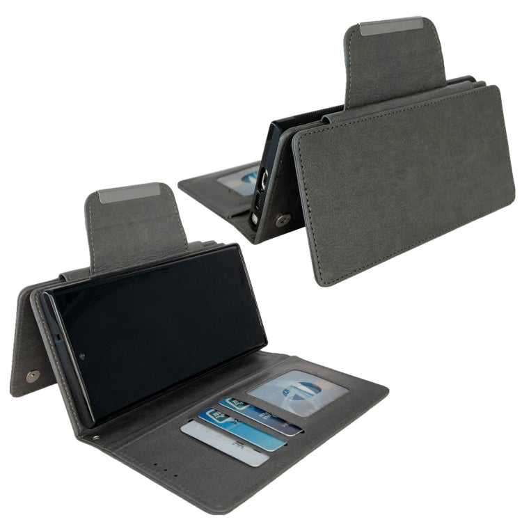 For Google Pixel 6a Multifunctional 7-Card Wallet Leather Phone Case(Grey) - Google Cases by PMC TechLife | Online Shopping South Africa | PMC TechLife | Buy Now Pay Later Mobicred