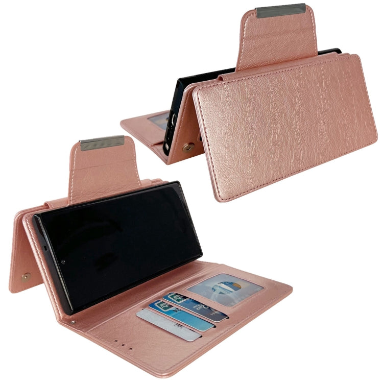 For Google Pixel 6 Multifunctional 7-Card Wallet Leather Phone Case(Rose Gold) - Google Cases by PMC TechLife | Online Shopping South Africa | PMC TechLife | Buy Now Pay Later Mobicred
