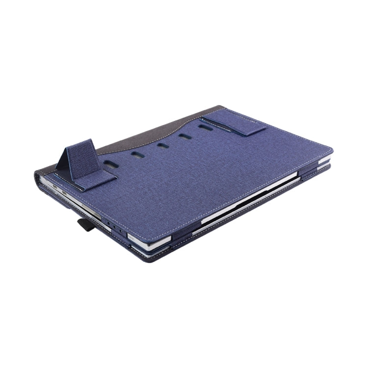 For Microsoft Surface Book 3 / 2 15 inch Cloth Texture Laptop Leather Case With Stand Function(Blue) - 15 inch by PMC Jewellery | Online Shopping South Africa | PMC Jewellery | Buy Now Pay Later Mobicred