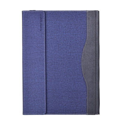 For Lenovo ThinkPad X1 Yoga Gen 7 14 inch Cloth Texture Laptop Leather Protective Case(Deep Blue) - Other by PMC Jewellery | Online Shopping South Africa | PMC Jewellery | Buy Now Pay Later Mobicred