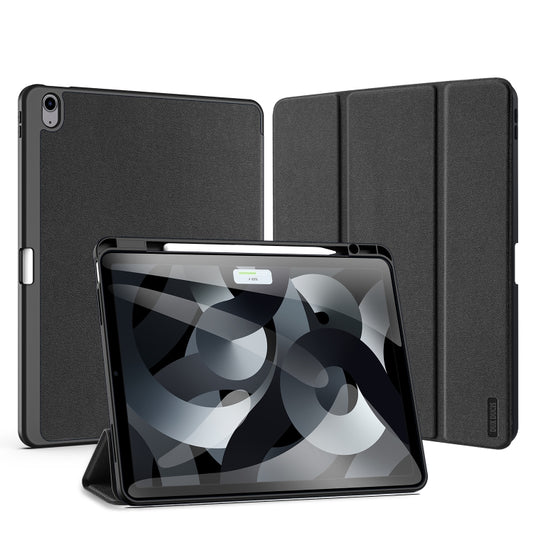 For iPad Air 13 2024 DUX DUCIS Domo Series Cloth Texture Magnetic Leather Tablet Case(Black) - iPad Air 13 2024 Cases by DUX DUCIS | Online Shopping South Africa | PMC Jewellery | Buy Now Pay Later Mobicred