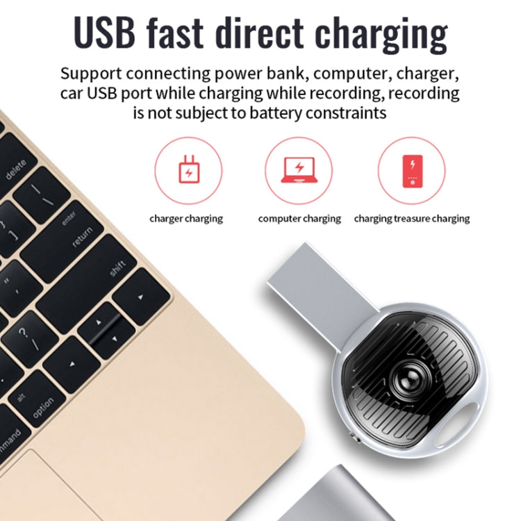 JNN S13 Zinc Alloy U-disk Voice Recorder, Memory:4GB(Silver) - free shipping - PMC TechLife - Order now!