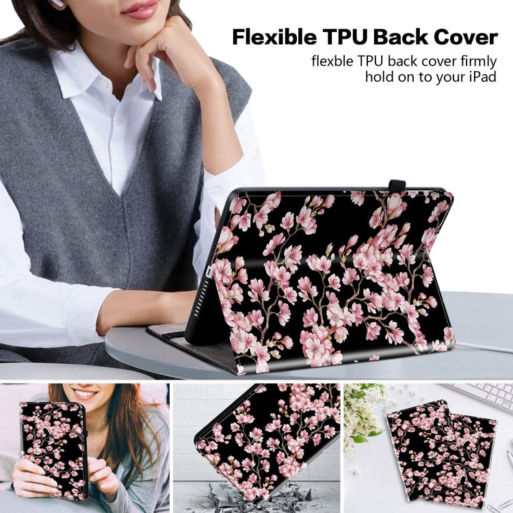 For Realme Pad 10.4 Crystal Texture Painted Leather Tablet Case(Plum Bossom) - Realme by PMC TechLife | Online Shopping South Africa | PMC TechLife | Buy Now Pay Later Mobicred