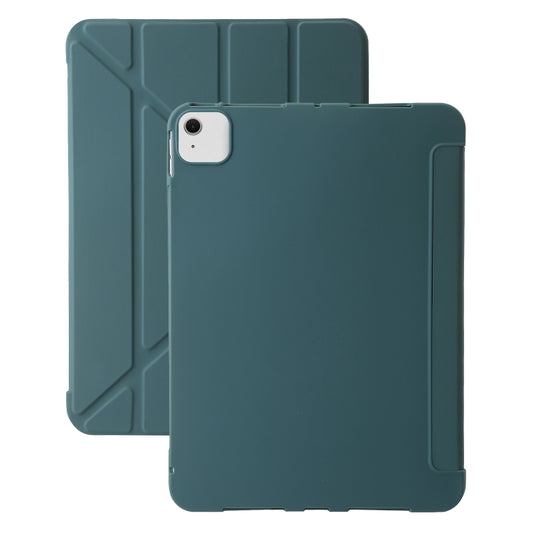 For iPad Air 11 2024 TPU Deformation Flip Leather Tablet Case with Holder(Dark Green) - iPad Air 11 2024 Cases by PMC Jewellery | Online Shopping South Africa | PMC Jewellery | Buy Now Pay Later Mobicred
