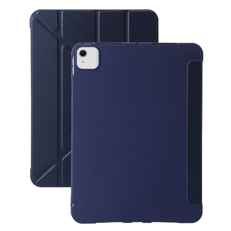 For iPad Air 11 2024 TPU Deformation Flip Leather Tablet Case with Holder(Dark Blue) - iPad Air 11 2024 Cases by PMC Jewellery | Online Shopping South Africa | PMC Jewellery | Buy Now Pay Later Mobicred