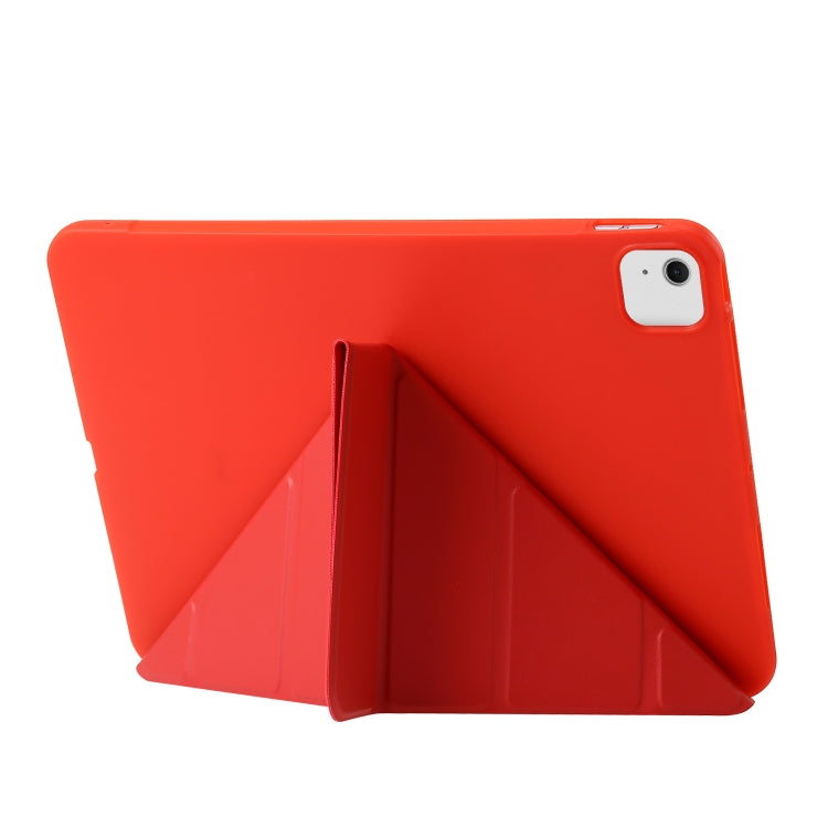 For iPad Air 11 2024 TPU Deformation Flip Leather Tablet Case with Holder(Red) - iPad Air 11 2024 Cases by PMC Jewellery | Online Shopping South Africa | PMC Jewellery | Buy Now Pay Later Mobicred