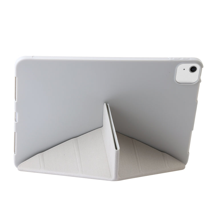 For iPad Air 11 2025 / 2024 TPU Deformation Flip Leather Tablet Case with Holder(Grey) - iPad Air 11 2025 / 2024 Cases by PMC Jewellery | Online Shopping South Africa | PMC Jewellery | Buy Now Pay Later Mobicred