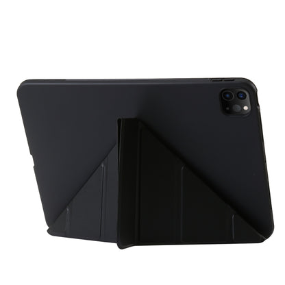 For iPad Pro 11 2024 TPU Deformation Flip Leather Tablet Case with Holder(Black) - iPad Pro 11 2024 Cases by PMC Jewellery | Online Shopping South Africa | PMC Jewellery | Buy Now Pay Later Mobicred