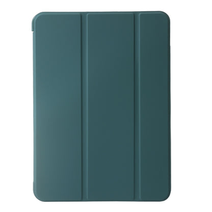 For iPad Pro 13 2024 Three-fold Holder Flip Tablet Leather Case(Dark Green) - iPad Pro 13 2024 Cases by PMC Jewellery | Online Shopping South Africa | PMC Jewellery | Buy Now Pay Later Mobicred