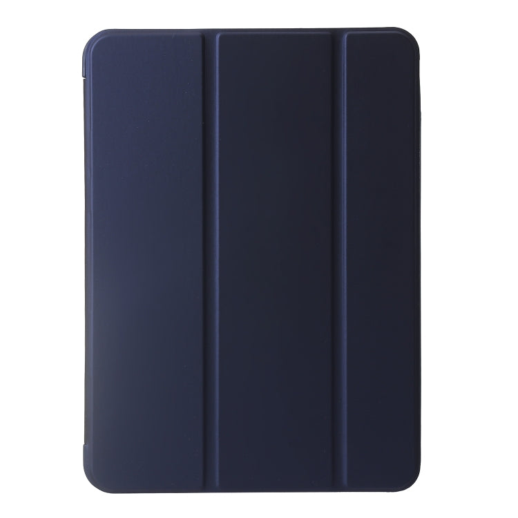 For iPad Air 11 2024 Three-fold Holder Flip Tablet Leather Case(Dark Blue) - iPad Air 11 2024 Cases by PMC Jewellery | Online Shopping South Africa | PMC Jewellery | Buy Now Pay Later Mobicred