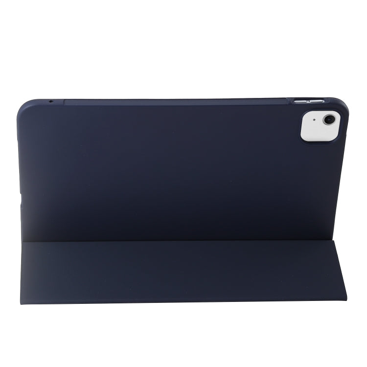 For iPad Air 11 2024 Three-fold Holder Flip Tablet Leather Case(Dark Blue) - iPad Air 11 2024 Cases by PMC Jewellery | Online Shopping South Africa | PMC Jewellery | Buy Now Pay Later Mobicred