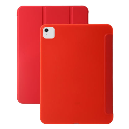 For iPad Air 11 2024 Three-fold Holder Flip Tablet Leather Case(Red) - iPad Air 11 2024 Cases by PMC Jewellery | Online Shopping South Africa | PMC Jewellery | Buy Now Pay Later Mobicred