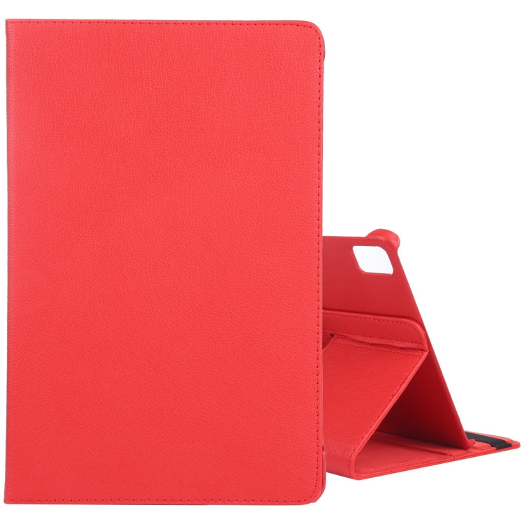 For iPad Air 13 2024 360 Degree Rotation Litchi Texture Leather Tablet Case with Holder(Red) - iPad Air 13 2024 Cases by PMC Jewellery | Online Shopping South Africa | PMC Jewellery | Buy Now Pay Later Mobicred