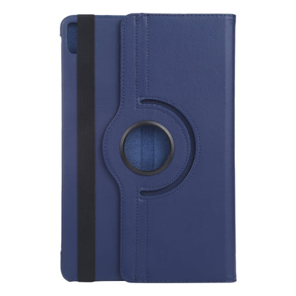 For iPad Air 13 2024 360 Degree Rotation Litchi Texture Leather Tablet Case with Holder(Dark Blue) - iPad Air 13 2024 Cases by PMC Jewellery | Online Shopping South Africa | PMC Jewellery | Buy Now Pay Later Mobicred