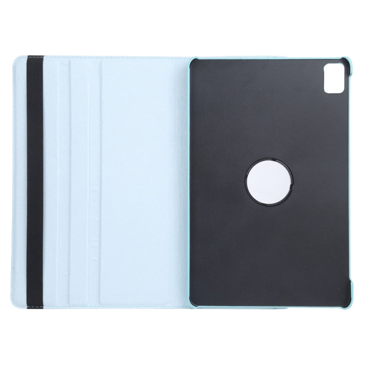 For iPad Air 11 2024 360 Degree Rotation Litchi Texture Leather Tablet Case with Holder(Sky Blue) - iPad Air 11 2024 Cases by PMC Jewellery | Online Shopping South Africa | PMC Jewellery | Buy Now Pay Later Mobicred