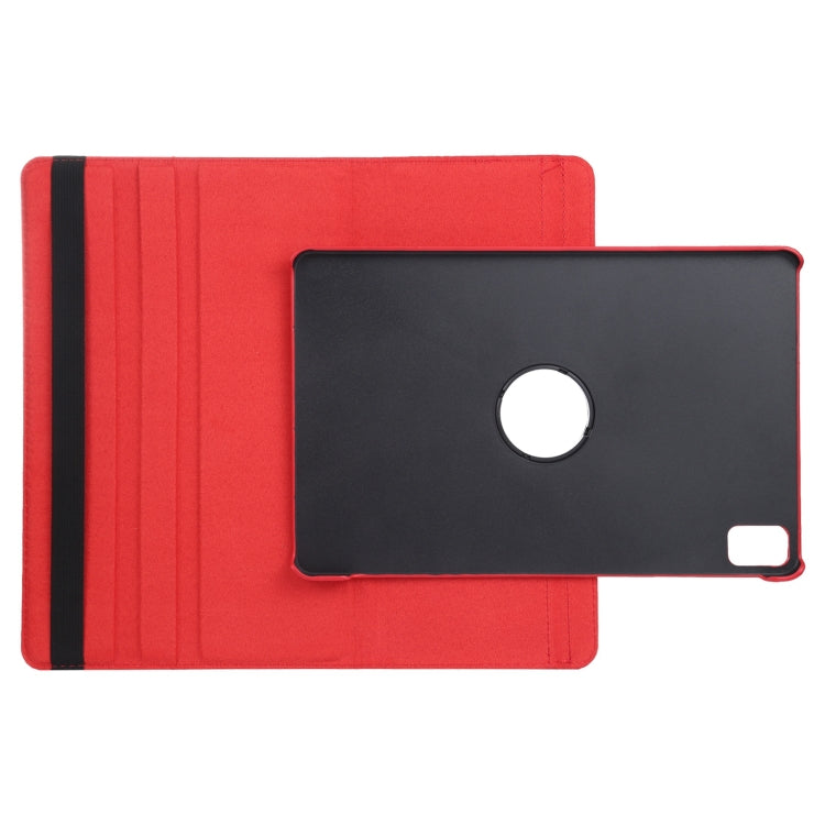 For iPad Pro 11 2024 360 Degree Rotation Litchi Texture Leather Tablet Case with Holder(Red) - iPad Pro 11 2024 Cases by PMC Jewellery | Online Shopping South Africa | PMC Jewellery | Buy Now Pay Later Mobicred