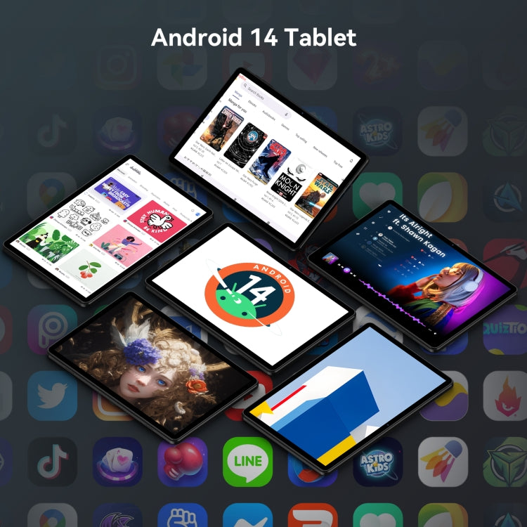 HEADWOLF Wpad5 WIFI Tablet PC, 4GB+128GB, 10.1 inch Android 14 Unisoc Tiger T606 Octa Core, Global Version with Google Play(Dark Grey) - free shipping - PMC TechLife - Order now!