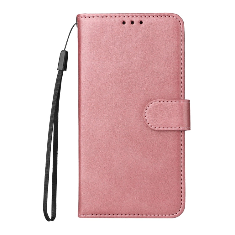 For iPhone 16 Classic Calf Texture Flip Leather Phone Case(Rose Gold) - iPhone 16 Cases by PMC TechLife | Online Shopping South Africa | PMC TechLife | Buy Now Pay Later Mobicred