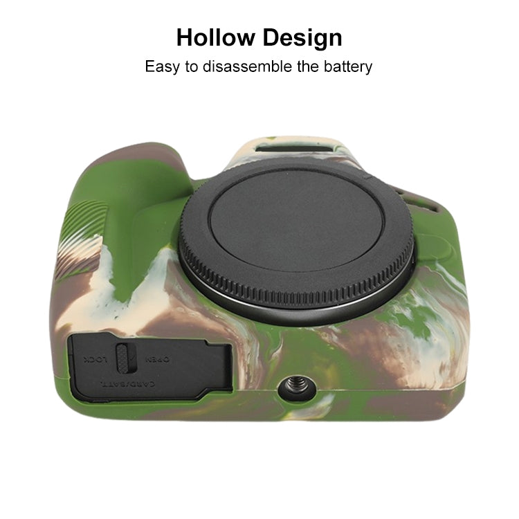 For Canon EOS R100 Glossy Soft Silicone Protective Case(Camouflage) - Protective Case by PMC TechLife | Online Shopping South Africa | PMC TechLife | Buy Now Pay Later Mobicred