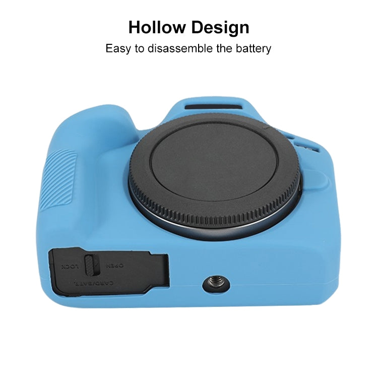 For Canon EOS R100 Glossy Soft Silicone Protective Case(Blue) - Protective Case by PMC TechLife | Online Shopping South Africa | PMC TechLife | Buy Now Pay Later Mobicred