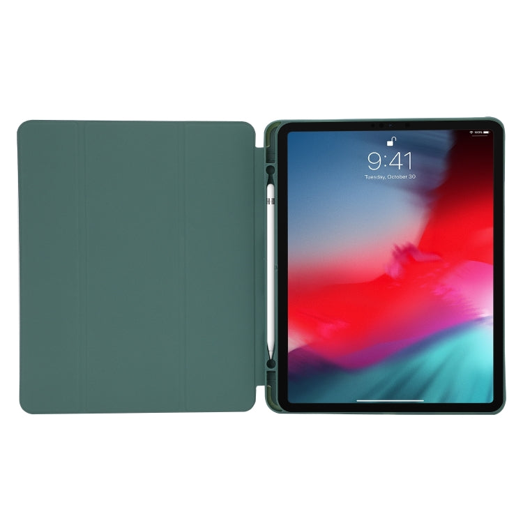 For iPad Pro 13 2024 Skin Feel Tri-fold Leather Tablet Case with Pen Slot(Pink) - iPad Pro 13 2024 Cases by PMC Jewellery | Online Shopping South Africa | PMC Jewellery | Buy Now Pay Later Mobicred