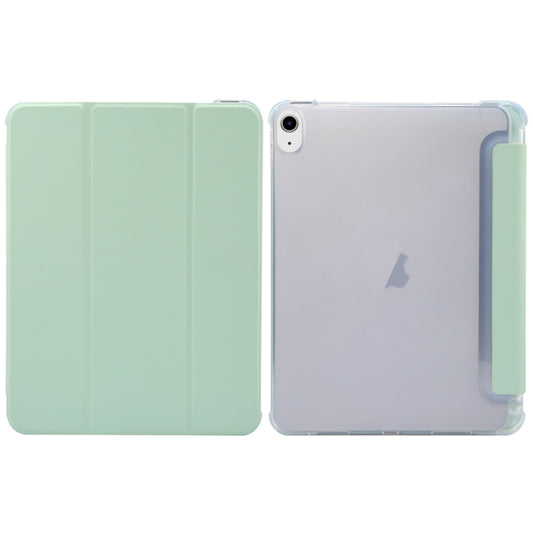 For iPad Air 11 2024 3-folding Electric Pressed Skin Texture Leather Tablet Case(Green) - iPad Air 11 2024 Cases by PMC Jewellery | Online Shopping South Africa | PMC Jewellery | Buy Now Pay Later Mobicred