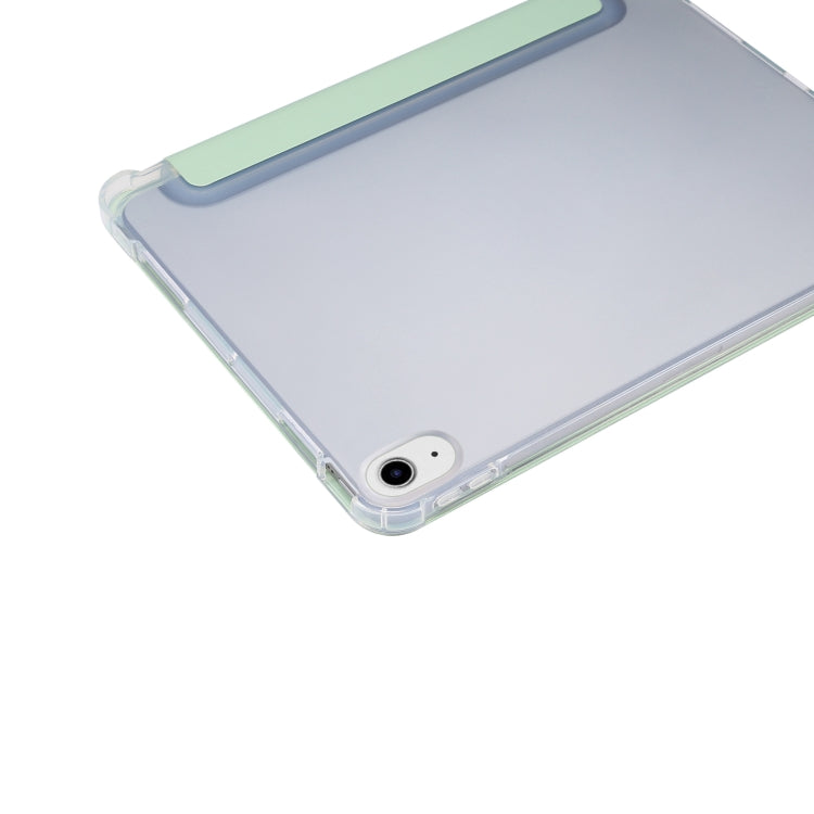 For iPad Air 11 2025 / 2024 3-folding Electric Pressed Skin Texture Leather Tablet Case(Green) - free shipping - PMC TechLife - Order now!