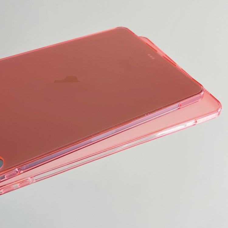 For iPad Air 13 2024 / Pro 12.9 2022  Skin-feeling Crystal Clear Acrylic Tablet Case(Pink) - iPad Pro 12.9 (2022/2021) Cases by PMC Jewellery | Online Shopping South Africa | PMC Jewellery | Buy Now Pay Later Mobicred