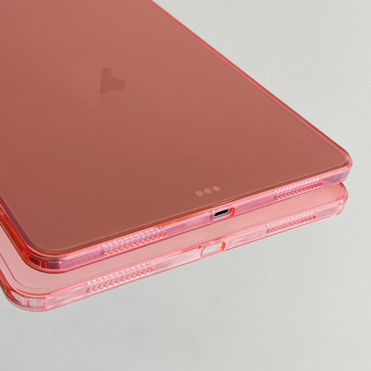 For iPad Air 13 2024 / Pro 12.9 2022  Skin-feeling Crystal Clear Acrylic Tablet Case(Pink) - iPad Pro 12.9 (2022/2021) Cases by PMC Jewellery | Online Shopping South Africa | PMC Jewellery | Buy Now Pay Later Mobicred