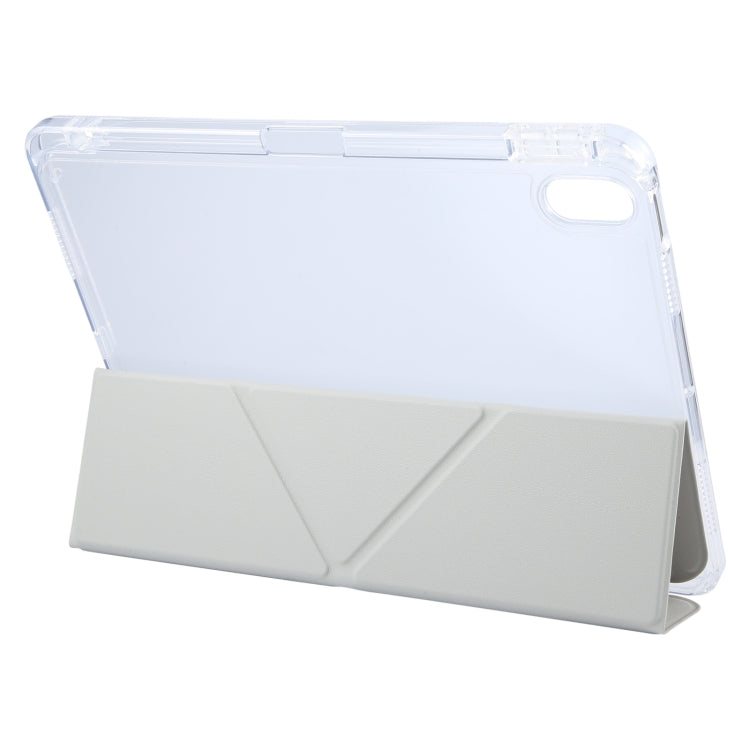 For iPad mini 2024 / mini 6 GEBEI Deformation Leather Tablet Case(Grey) - free shipping - PMc TechLife - Order now!