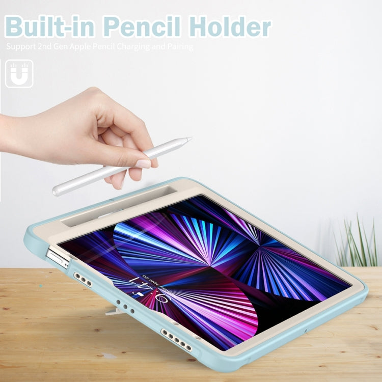 For iPad Pro 11 2024 Spider Wheel Silicone Hybrid PC Tablet Case(Ice Crystal Blue) - iPad Pro 11 2024 Cases by PMC Jewellery | Online Shopping South Africa | PMC Jewellery | Buy Now Pay Later Mobicred