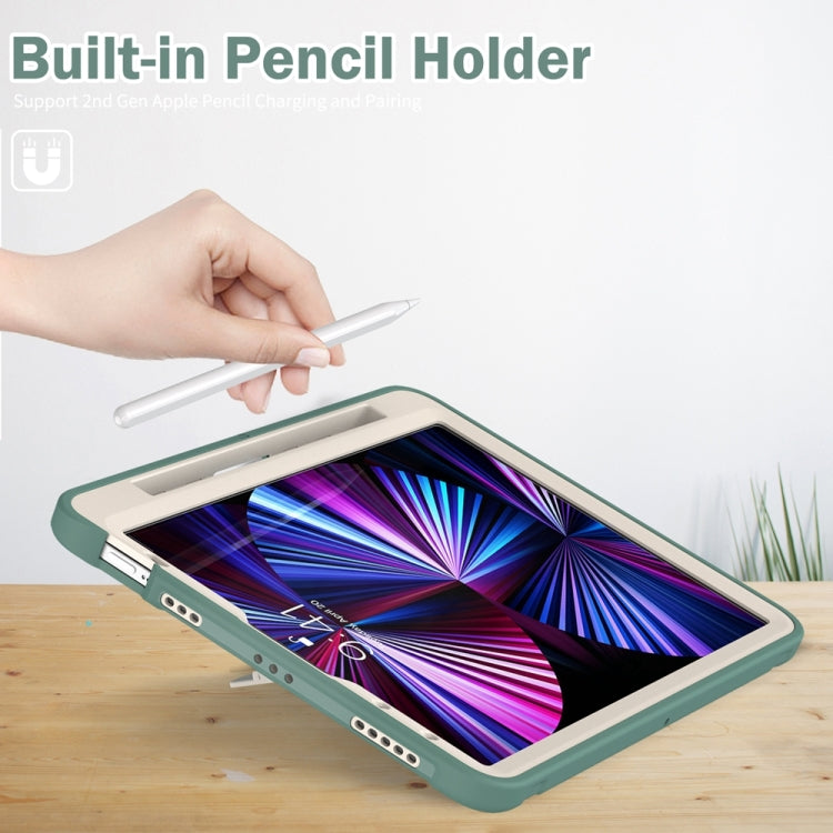 For iPad Pro 11 2024 Spider Wheel Silicone Hybrid PC Tablet Case(Emerald Green) - iPad Pro 11 2024 Cases by PMC Jewellery | Online Shopping South Africa | PMC Jewellery | Buy Now Pay Later Mobicred