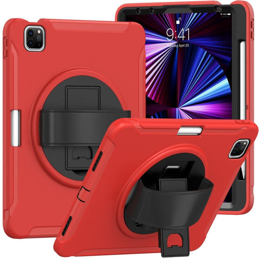 For iPad Pro 11 2024 Spider Wheel Silicone Hybrid PC Tablet Case(Red) - iPad Pro 11 2024 Cases by PMC Jewellery | Online Shopping South Africa | PMC Jewellery | Buy Now Pay Later Mobicred