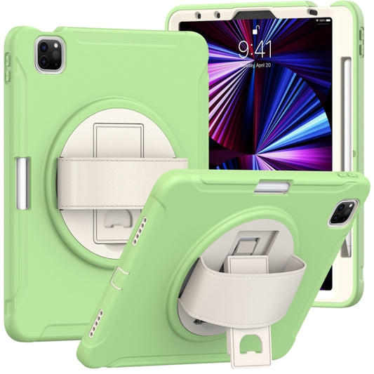 For iPad Pro 11 2024 Spider Wheel Silicone Hybrid PC Tablet Case(Matcha Green) - iPad Pro 11 2024 Cases by PMC Jewellery | Online Shopping South Africa | PMC Jewellery | Buy Now Pay Later Mobicred