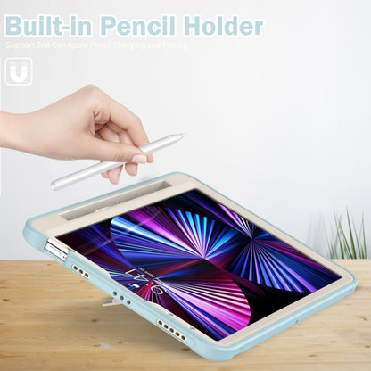 For iPad Air 11 2024 Spider Wheel Silicone Hybrid PC Tablet Case(Ice Crystal Blue) - iPad Air 11 2024 Cases by PMC Jewellery | Online Shopping South Africa | PMC Jewellery | Buy Now Pay Later Mobicred
