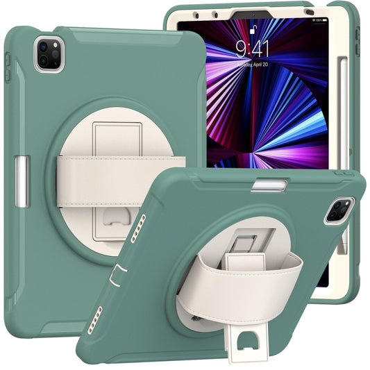 For iPad Air 11 2024 Spider Wheel Silicone Hybrid PC Tablet Case(Emerald Green) - iPad Air 11 2024 Cases by PMC Jewellery | Online Shopping South Africa | PMC Jewellery | Buy Now Pay Later Mobicred