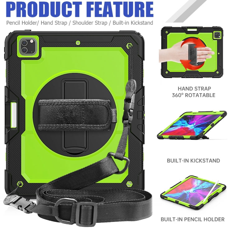 For iPad Pro 13 2024 Silicone + PC Tablet Protective Case(Yellow Green+Black) - iPad Pro 13 2024 Cases by PMC TechLife | Online Shopping South Africa | PMC TechLife | Buy Now Pay Later Mobicred