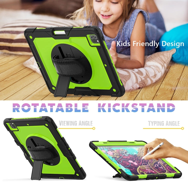 For iPad Pro 13 2024 Silicone + PC Tablet Protective Case(Yellow Green+Black) - iPad Pro 13 2024 Cases by PMC TechLife | Online Shopping South Africa | PMC TechLife | Buy Now Pay Later Mobicred