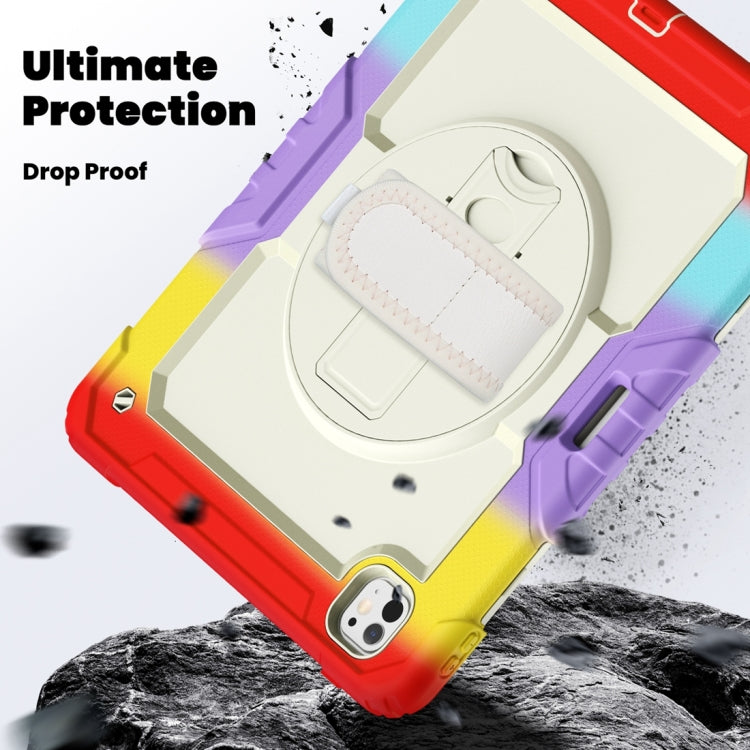 For iPad Pro 13 2024 Silicone Hybrid PC Tablet Protective Case(Rainbow Red) - iPad Pro 13 2024 Cases by PMC TechLife | Online Shopping South Africa | PMC TechLife | Buy Now Pay Later Mobicred