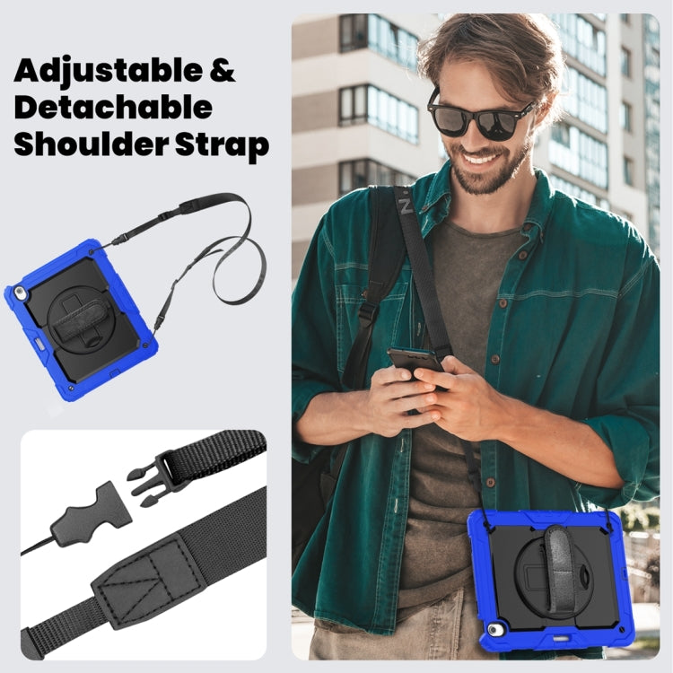 For iPad Air 13 2024 Silicone + PC Tablet Protective Case(Black+Dark Blue) - iPad Air 13 2024 Cases by PMC TechLife | Online Shopping South Africa | PMC TechLife | Buy Now Pay Later Mobicred