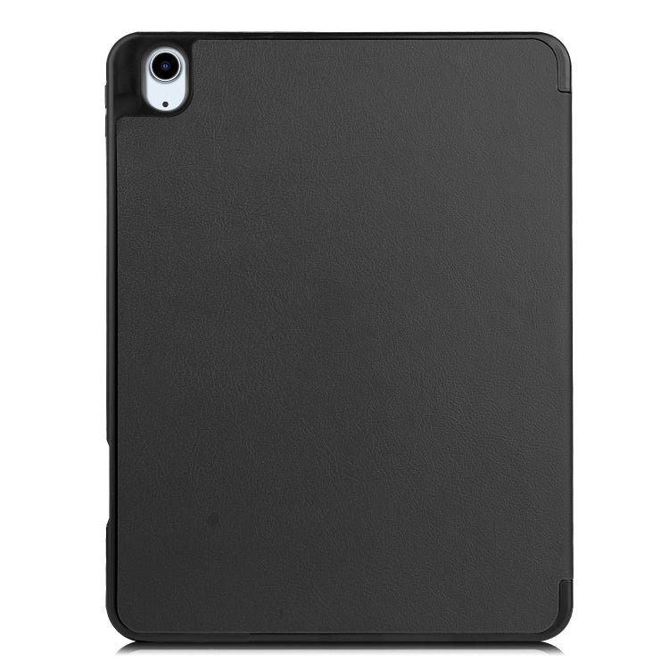 For iPad Air 11 2024 Custer TPU Pure Color 3-Fold Holder Smart Leather Tablet Case(Black) - iPad Air 11 2024 Cases by PMC Jewellery | Online Shopping South Africa | PMC Jewellery | Buy Now Pay Later Mobicred