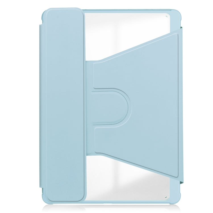For iPad Air 11 2025 / 2024 Transparent Rotation Smart Leather Tablet Case with Keyboard(Sky Blue) - free shipping - PMC TechLife - Order now!