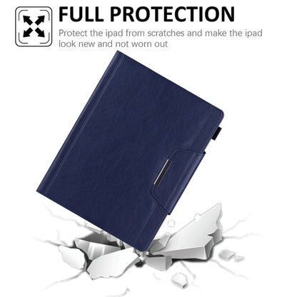 For iPad Pro 13 2024 Solid Color Metal Buckle Leather Smart Tablet Case(Royal Blue) - iPad Pro 13 2024 Cases by PMC Jewellery | Online Shopping South Africa | PMC Jewellery | Buy Now Pay Later Mobicred